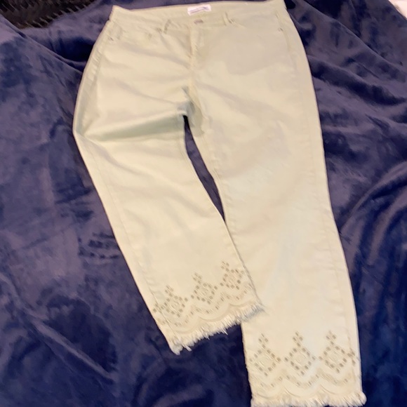 LOFT Denim - Loft, sage green jeans,